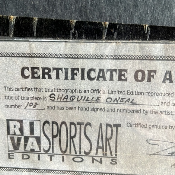 Shaquille O’Neal Fleer 92 rookie card. Official Limited Edition Artwork - Picture 6 of 10